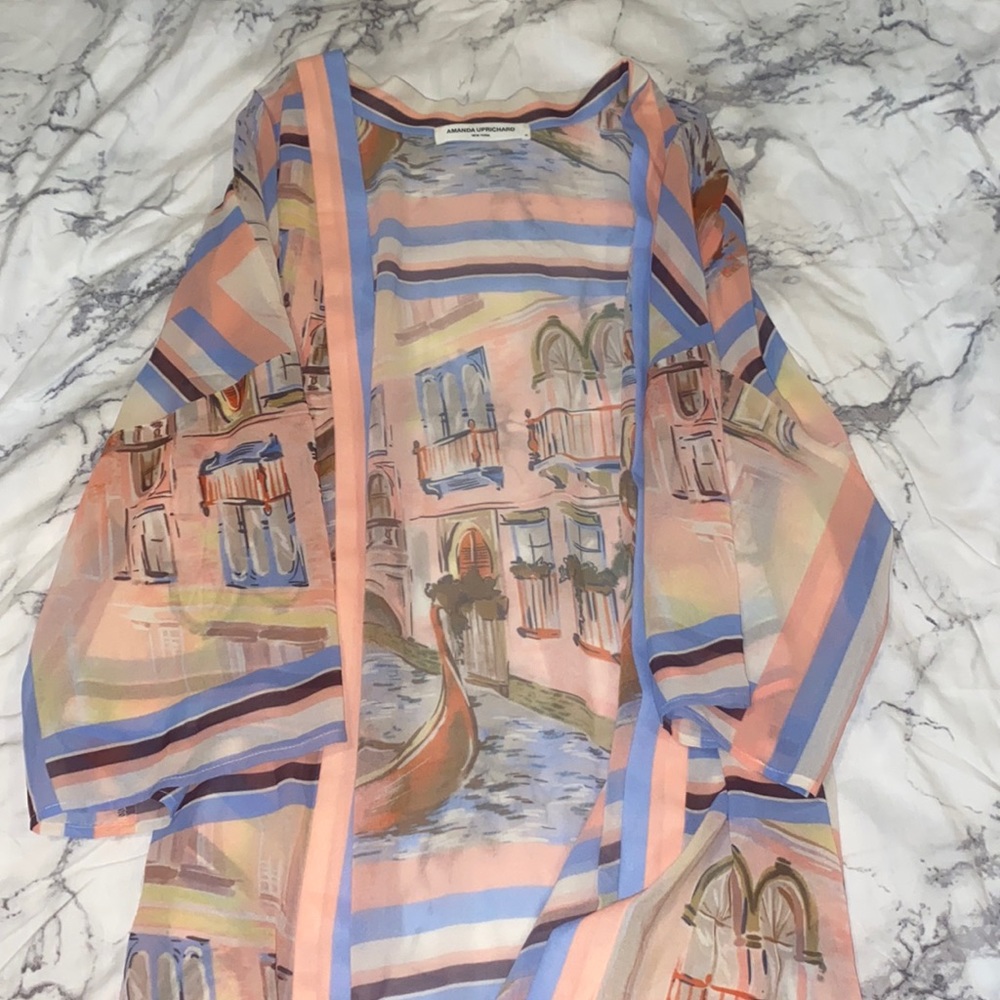 Amanda Uprichard Venice Print Mayra Kimono